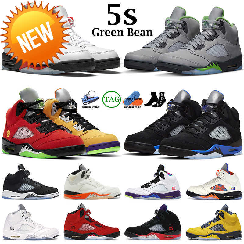 

NEW Basketball shoes for men 5s 5 Jumpman Green Bean Racer Blue Raging Red Fire What the Stealth 2.0 Shattered Backboard Island mens sports