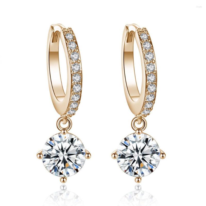 

Hoop Earrings Tassina Loop Hanging Hippie Cubic Zirconia Silver Color Summer Large Ear Rings Women Costume Jewelry