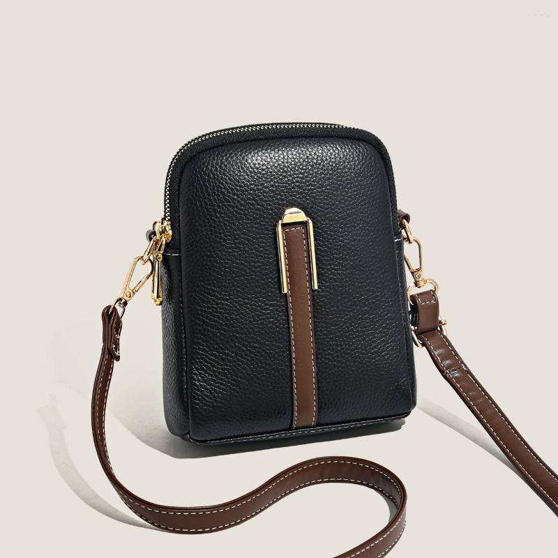 

Evening Bags Fashion Casual Shell Trend Sling Designer Purses And Handbags Women Genuine Leather Girl Cute Phone Shoulder Side Messenger