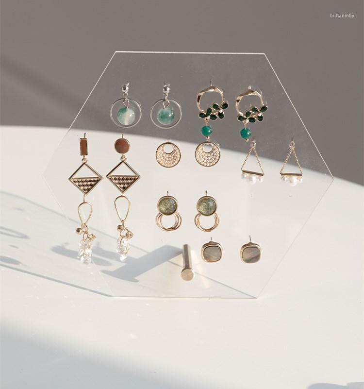 

Jewelry Pouches Earrings Display Holder Clear Acrylic Rack Stand