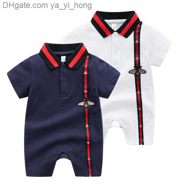 

Infant Baby Romper Boy Clothes Short Sleeve Newbornl Romper Cotton Baby Clothing Toddler Boy Designer Clothes yayihong, Blue
