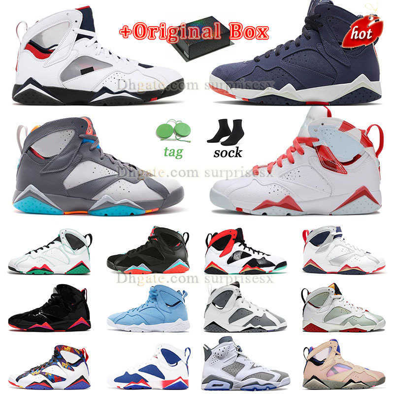 

AMG Eur36-47 Jumpman 7s OG Baketball Shoes Jorden 7 6s With Box 2022 Mens Womens Sport Cool Grey PSGS Hare Barcelona Days PSGS Bucks Citrus, 40-47 psgs