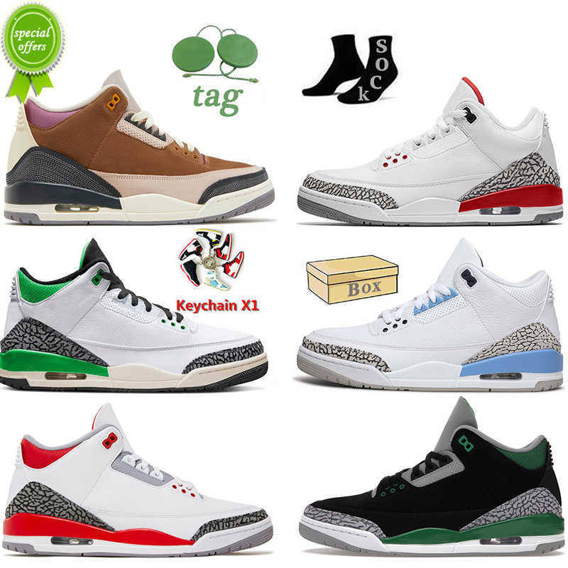 

TOP 2023 Jumpman 3 Women Men New Quality basketball shoes 3S Luck green Pine Green UNC Katrina Fire Red Desert Elephant Black Gold Cool, C41 desert elephant 40-47