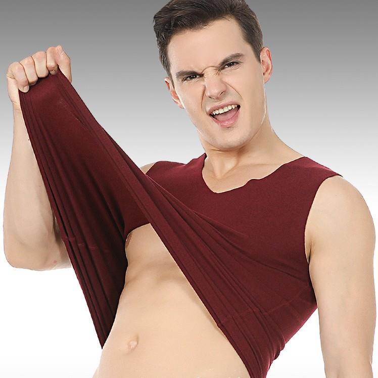 

Men's Tank Tops 2022 Men Autummn Winter Large Size Seamless Warm Vest Plus Velvet Slim Tanks Male Thermal Underwear W673, Black