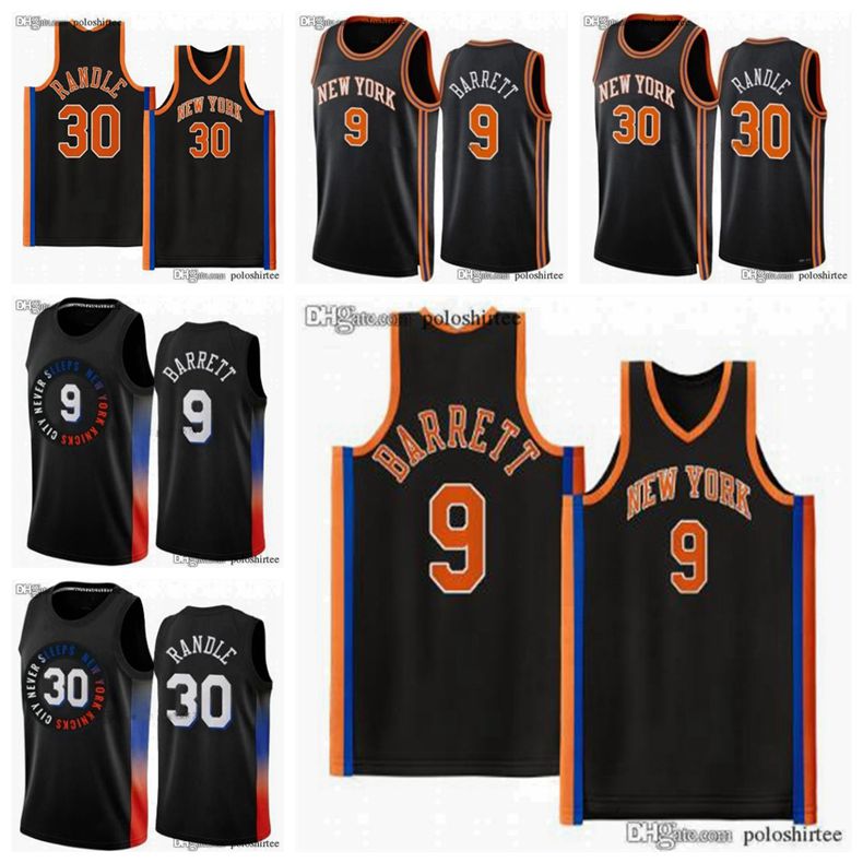 

Julius Randle 30 Basketball Jerseys RJ Barrett 9 edition City Jersey 2023 Men Kids