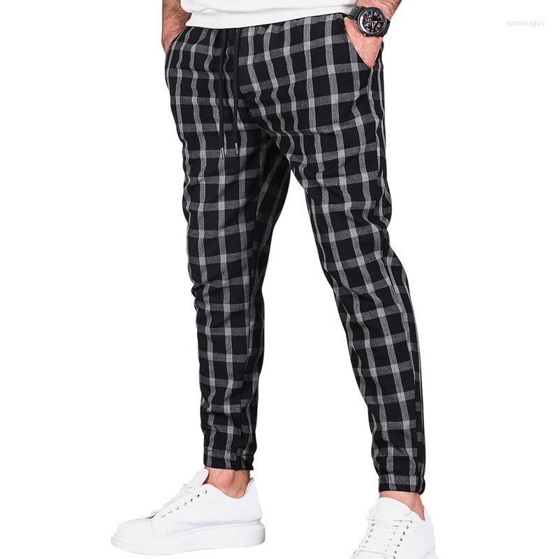 

Men' Pants Men' Men Joggers Sweatpants 2022 Autumn Streetwear Trousers Plaid Casual Sports Mens Moletom Masculino Pantalon Homme, Light grey