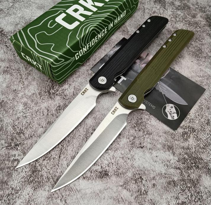 

CRKT 3810 Matthew Lerch Large Assisted Flipper Knife 3621quot Satin Drop Point Blade GlassReinforced Nylon Handles Pocket Kniv6649609