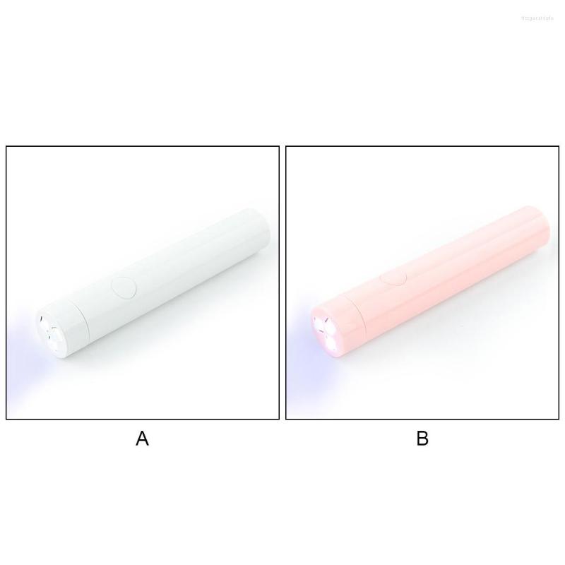 

Nail Dryers Dryer Rechargeable LED Portable Manicure Lamp Professional Household Single Fingernail Gel Light, Pink