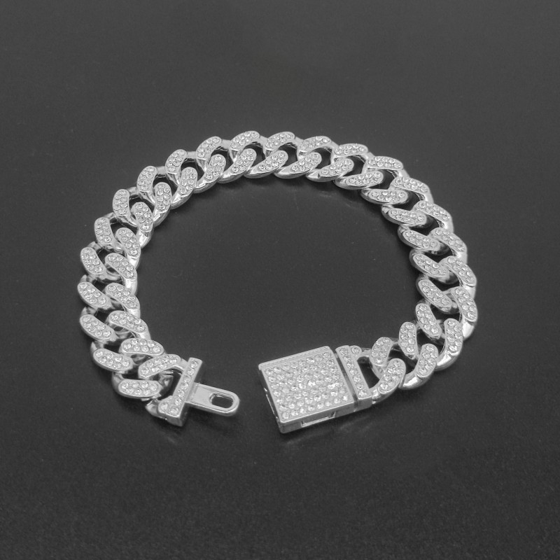 

jewelry designer bracelet for women chains man charm channel luxury bijoux mens stone men love bangle unisex tennis width 12mm hip hop Cuban chain bracelets diamond