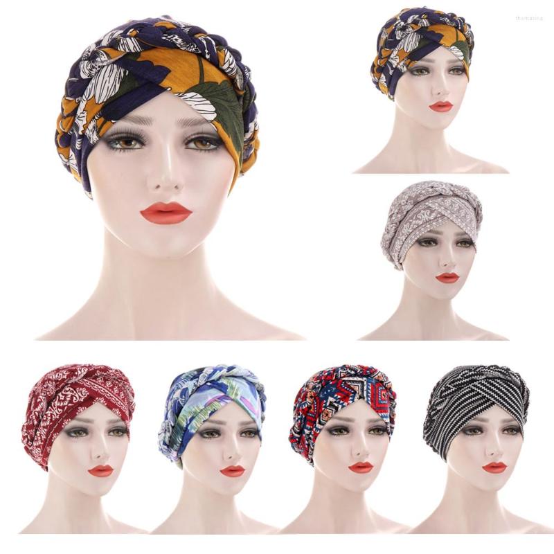 

Ethnic Clothing Muslim Women Head Scarf Turban Braid Beanie Bonnet Chemo Cap Cancer Hat Hair Loss Cover Islamic Hijab Caps Headwear Wrap