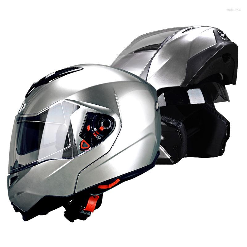 

Motorcycle Helmets GSB Moto Helmet Uncover Men's And Women's Fully Covered Double Lens Running Universal, 03