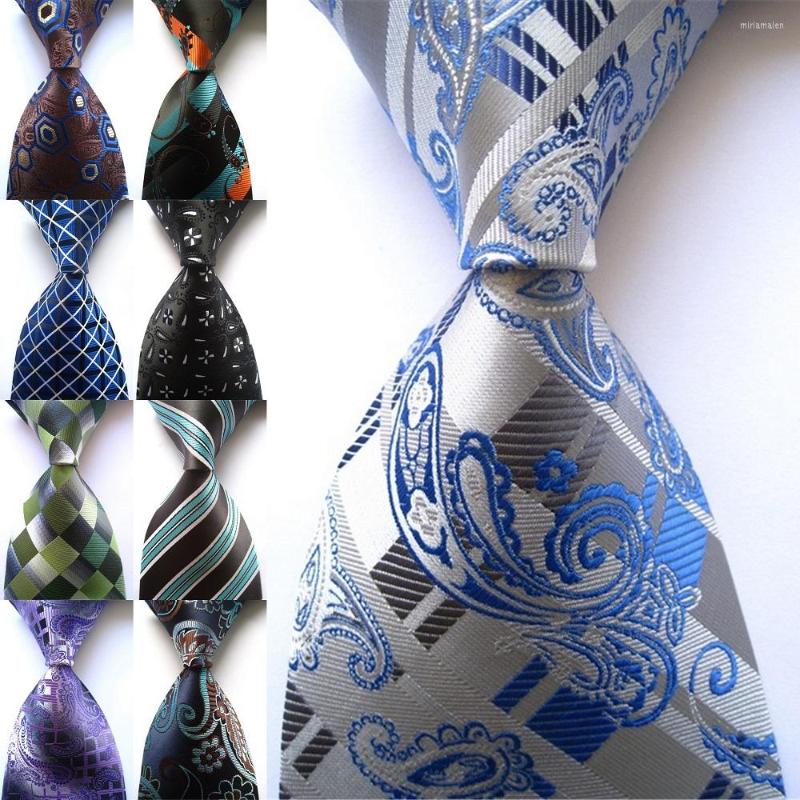 

Bow Ties Fashion Neckties Classic Business Men's Stripe Plaid Floral Paisley Wedding Party Jacquard Woven Silk Men Tie
