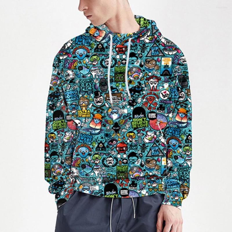 

Men's Hoodies Autumn Spring 3D Printing Long Sleeve Sweatershirt Tops Shirt