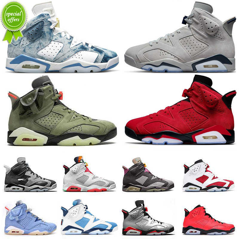 

TOP Basketball shoes 6 VI Medium Olive 6s DMP Hare Infrared Cactus Jack Washed Denim Yellow UNC Red Oreo Metallic Silver Men Mens sports, As photo 1