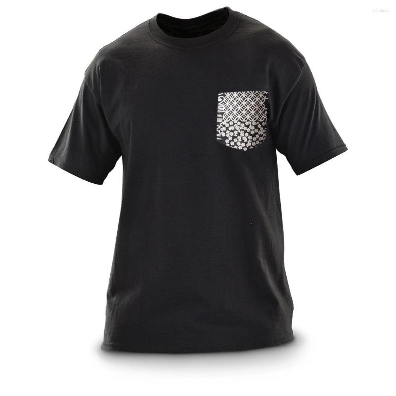

Men' T Shirts Cotton High Quality Short Sleeve Oversized Mens Bandana Pocket Heavy Shirt For Summer White Black