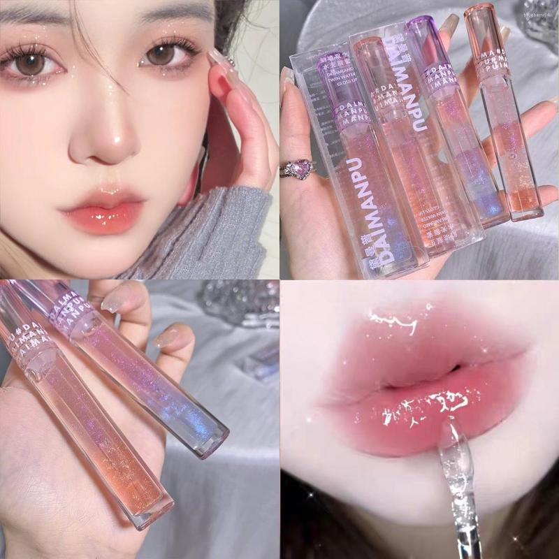 

Lip Gloss Peach Golden Mirror Water Liquid Lipstick Moisturizing Lipgloss Lasting Sexy Tint Sparkle High Oil Makeup Cosmetic, 02