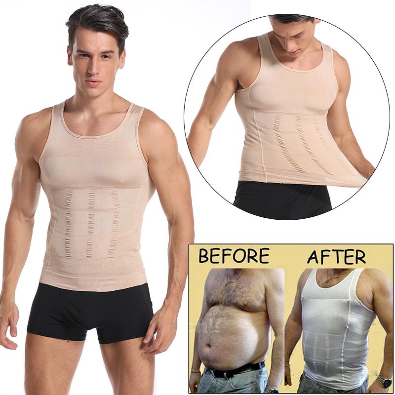 

Men' Body Shapers Men Gynecomastia Compression Shirt Waist Trainer Slimming Underwear Shaper Belly Control Slim Undershirt Posture Fitness