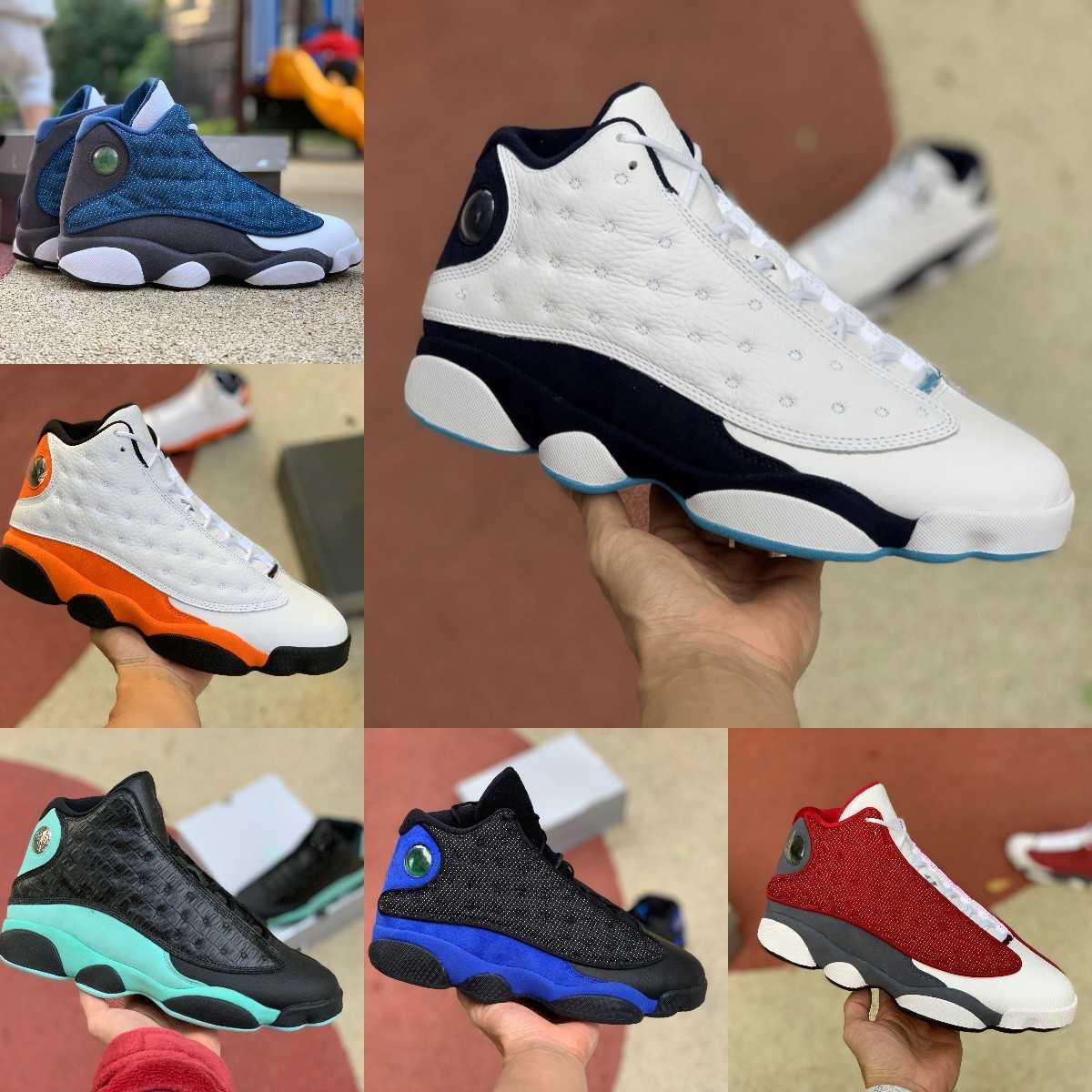 

Jumpman 13 13S Casual Basketball Shoes Mens High Flint Bred Island Green Red Dirty Hyper Royal Dark Powder Blue Starfish Ray Allen PE Black Cat Trainer Sneakers S1, Please contact us