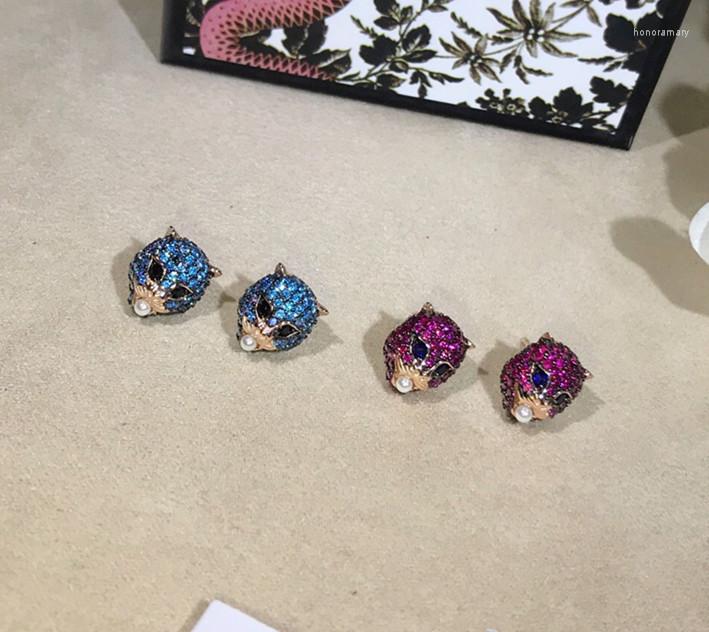 

Necklace Earrings Set Fashion Brand Wedding Jewelry For Women Tiger Eyes Stud Pink Blue Stone Pearl Party Cz Zircon, Picture shown