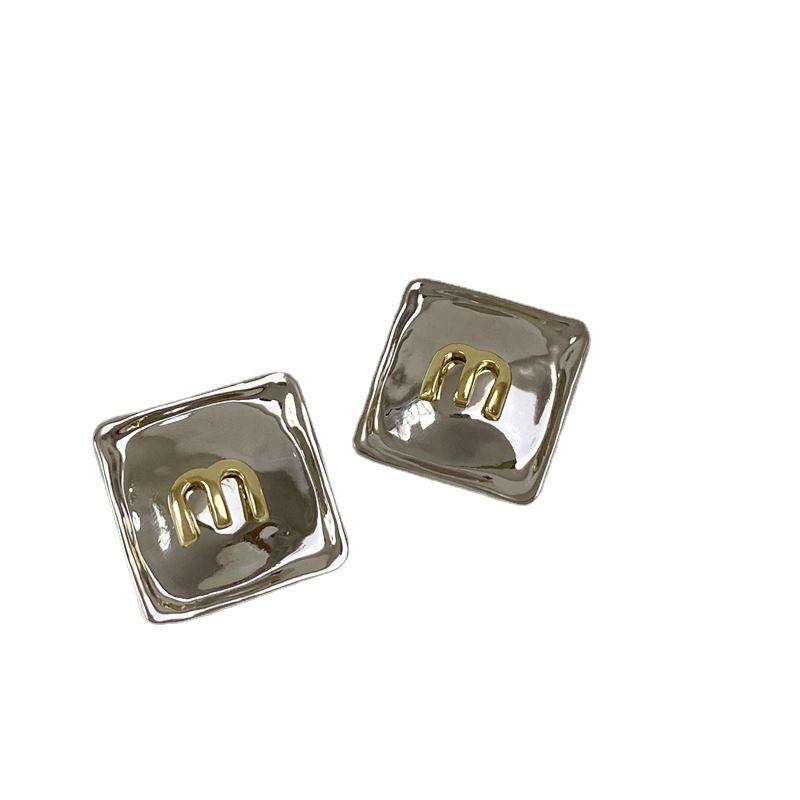 

designer jewelry dangle chain earrings hollow rectangular thin earring female chandeliers dangle chandelier dangles gold letters exaggerate silver 22