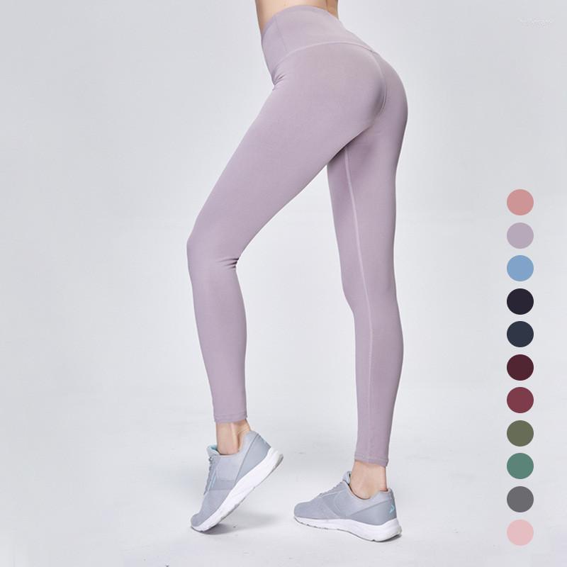 

Active Pants 10 Colors High Elastic Fitness Sport Gym Leggings Women Yoga Slim Waist Tights Sports Trousers Clothing, Black