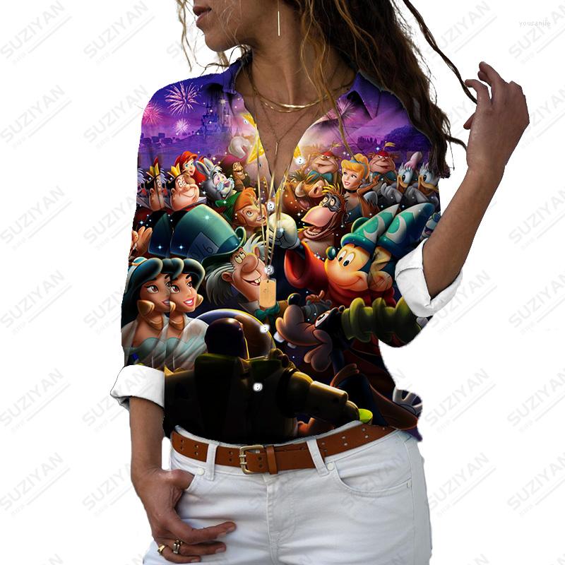 

Women' Blouses Autumn Elegant Print Shirts Loose Women Casual Long Sleeve Tops Ladies Shirt Lapel Fashion, Zh71573fe