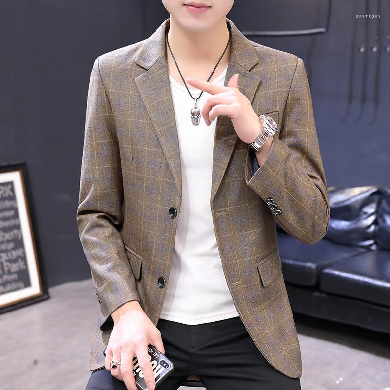 

Men's Suits Men's Suit Jacket Korean Slim Business Casual Interview Formal Grey Wedding For Men, 38689