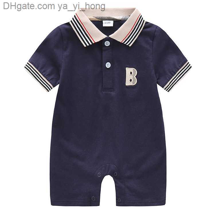 

2019 Fashion Summer Baby Boy Romper Short Sleeve Cotton Infant Jumpsuit Cartoon Printed Baby Girl Rompers Newborn Baby Clothes yayihong, Navy blue