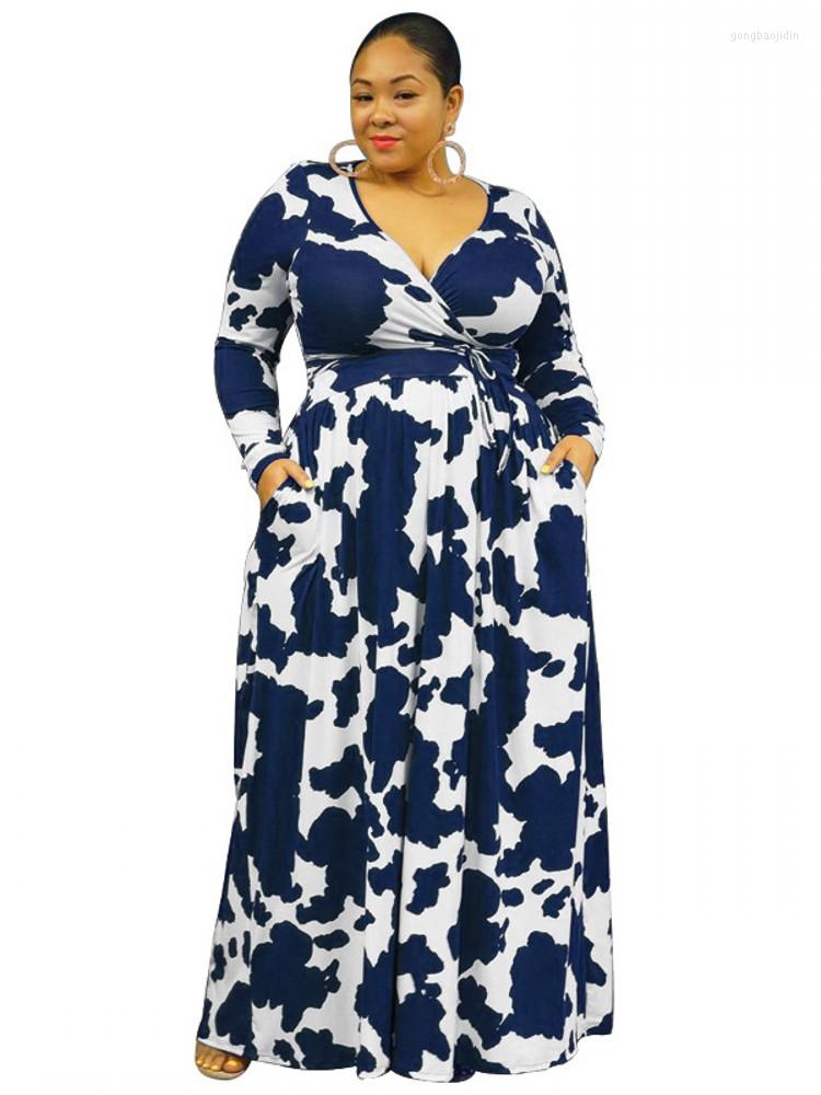 

Casual Dresses Printed Stretch Knit Women LongDress Fall Winter V-Neck Long Sleeve Elegant Fashion Party Dress Lady Vestido Maxi Robe Femme, Black