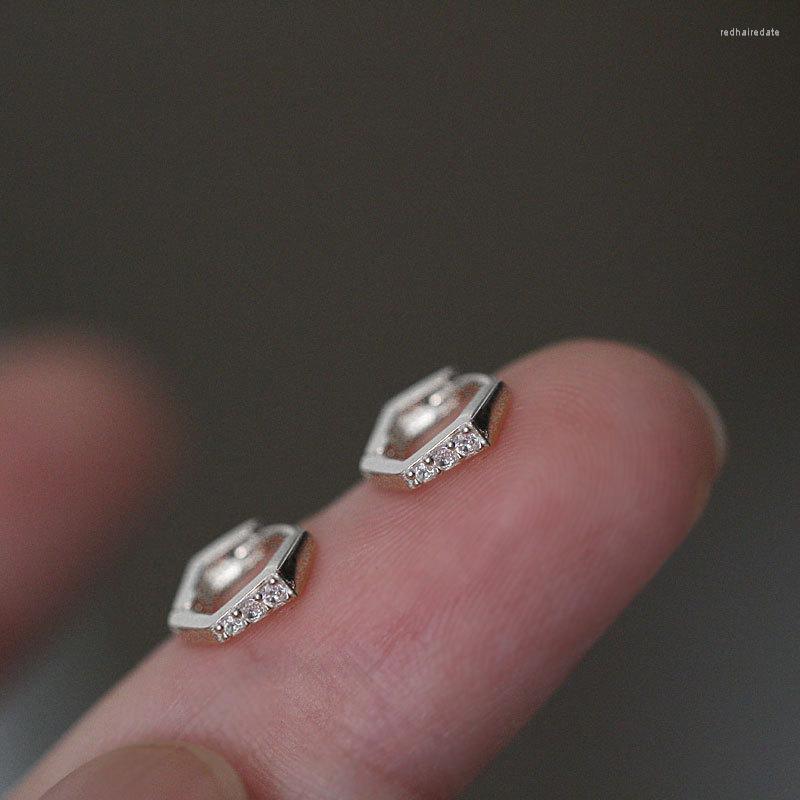 

Backs Earrings Cute Female Crystal Zircon Stone 925 Sterling Silver Clip For Women Vintage Minimalist Wedding