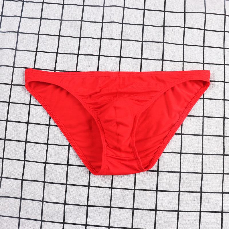 

Underpants Fashion Stripe Soft Comfortable Elasticity Men Underwear Low Waist Breathable Sexy Three Dimensional Solid Color Male Brief B15, White