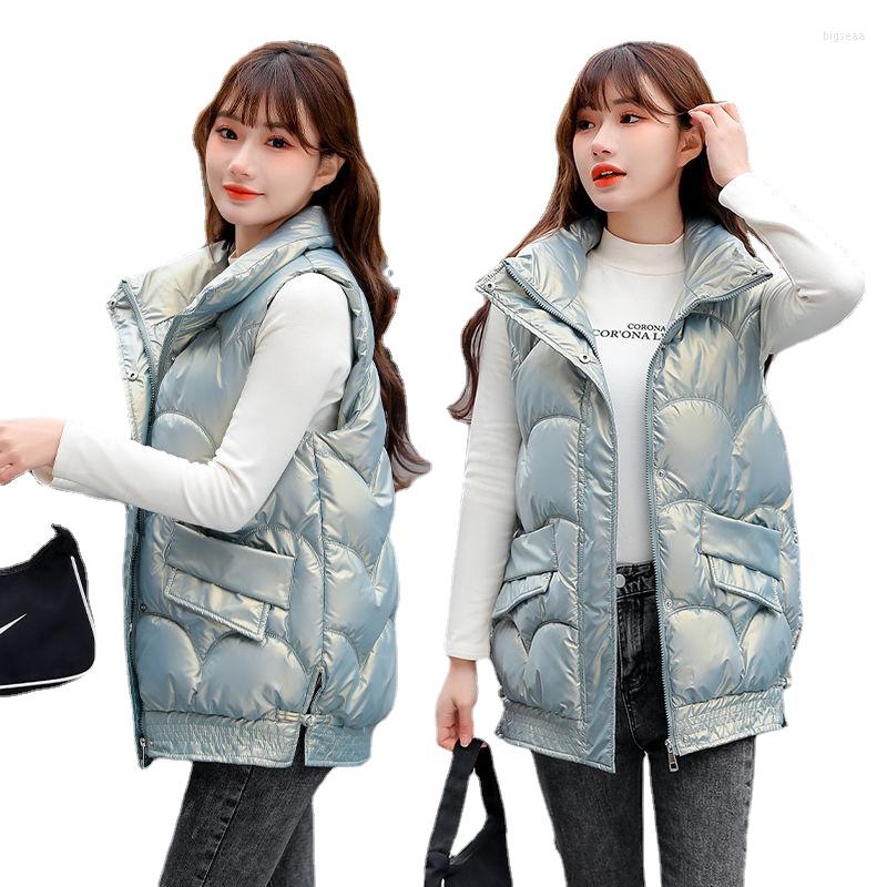 

Women's Vests 2022 Vest Women's Waistcoat All-Matching Outer Wear Western Style Clothing Winter Coat Short, Black