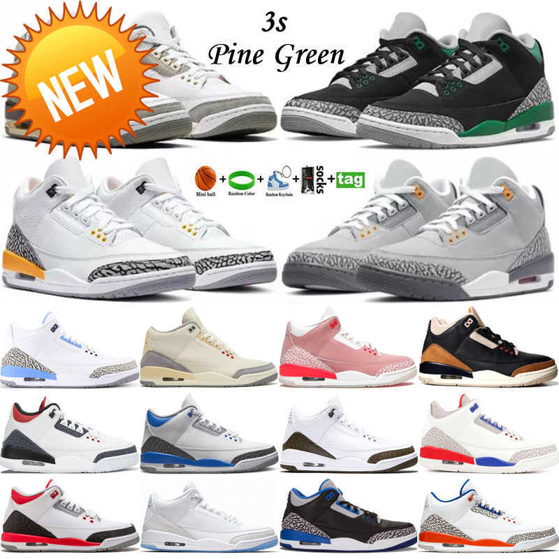 

NEW 2022 Jumpman 3 High OG 3s Mens Basketball Shoes Pine Green Cool Grey Laser Orange Se Muslin Rust Pink Kumquat Dark Iris Mocha Men, 34