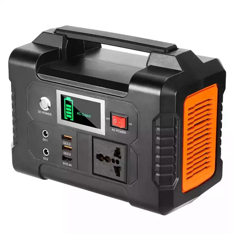 

40800mAh 151Wh Lithium Battery 18V Solar Energy System AC DC Power Station Supply, Black