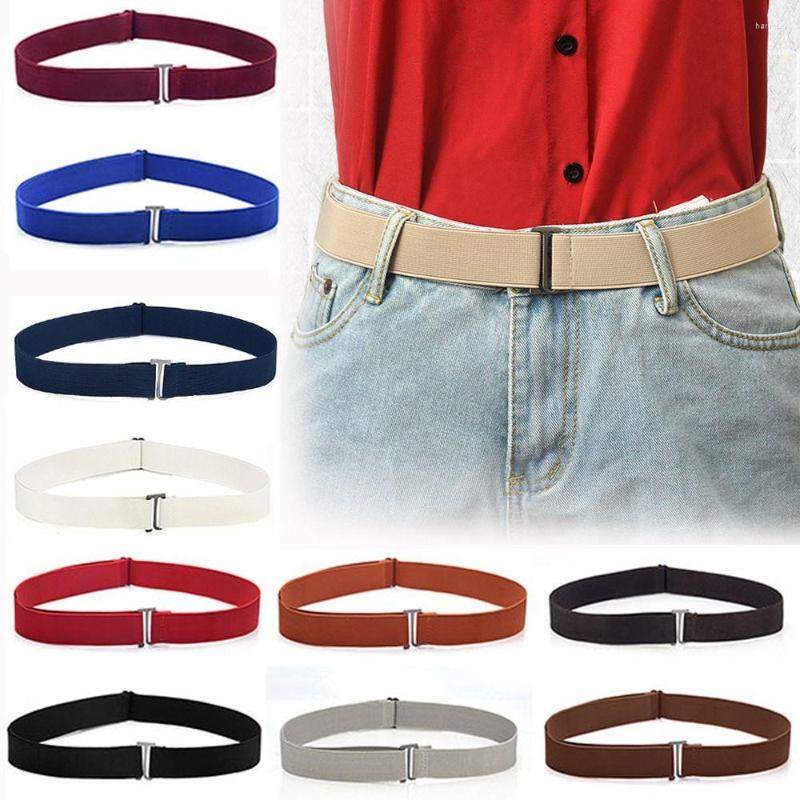 

Belts Women Stretch Casual Elastic Adjustable Thin Waist Belt Slim Band Flat Buckle Waistband Ladies Dress Cummerbund, Red
