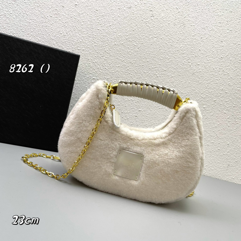

5A Designer Bags Handbags TF SHEARLING BIANCA MINI HOBO bag Fashion Luxury Leather Women Crossbody Shoulder Bags New, #6 size 23x10x16cm