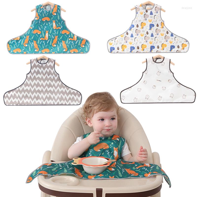 

Hair Accessories Baby Eating Bib Summer Waterproof Anti-dirty Wash-free With Suction Cup Children's Vest Cover Apron Reverse Dressing, White