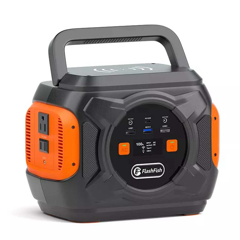 

Portable Power Station 292Wh Emergency Backup Lithium Battery 320W AC Inverter Outlet Solar Generator with led light, Black