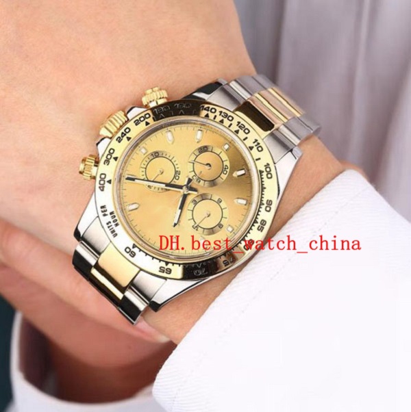 

116503 18K Gold Steel watch Asia 2813 Sport Sapphire Glass 2022 automatic mechanical Men's Men's watche's, Champagne