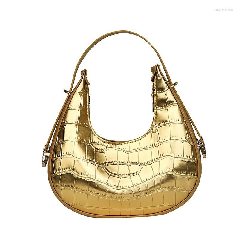

Evening Bags 2022 Crocodile Pattern Vip Luxury Handbag Small Niche Brand Bag Women's Fashion Sense Simple Shoulder Underarm