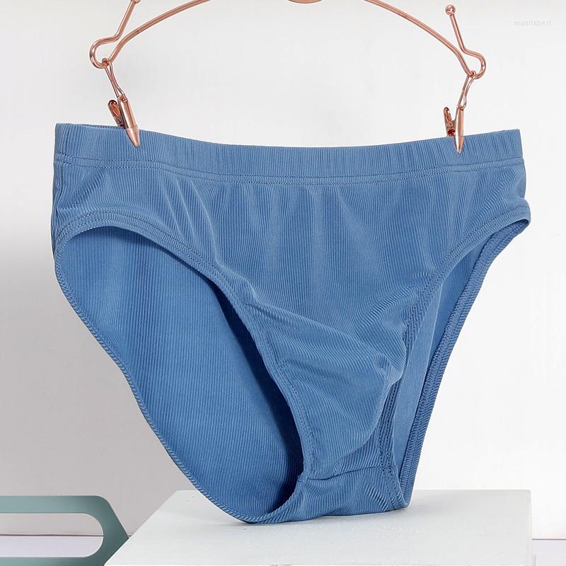 

Underpants Ice Silk Mens Briefs Youth Sexy Shorts Thin Comfortable Breathable Underwear, Black