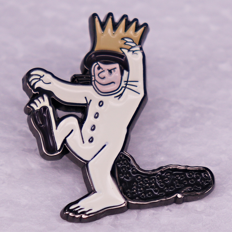 

Beast brooch children's literature cartoon metal badge badge accessories, As picture