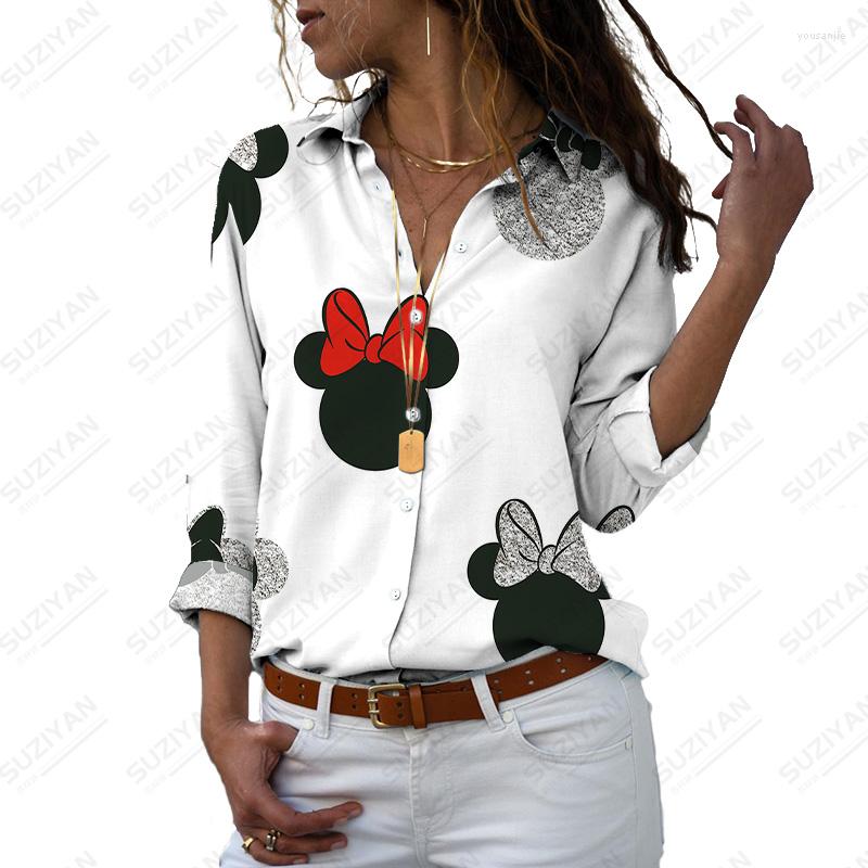 

Women' Blouses Long-Sleeved Blous Women Print Temperament Casual Tops Lapel Shirt Women' Fashion, Zh72529fe