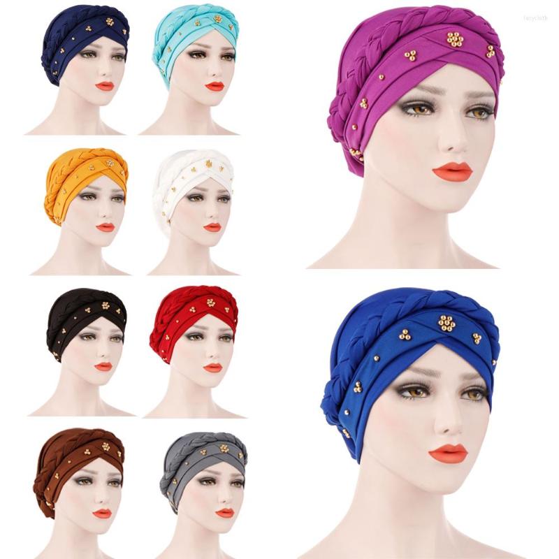 

Ethnic Clothing Women Hijab Cancer Hat Chemo Cap Bonnet Muslim Braid Head Scarf Turban Wrap Cover Ramadan Hair Loss Islamic Headwear Arab