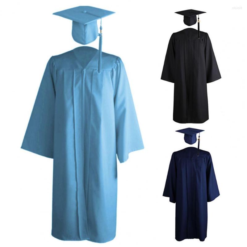 

Men's Sleepwear Great Unisex Academic Hat Set Robe University College, Red