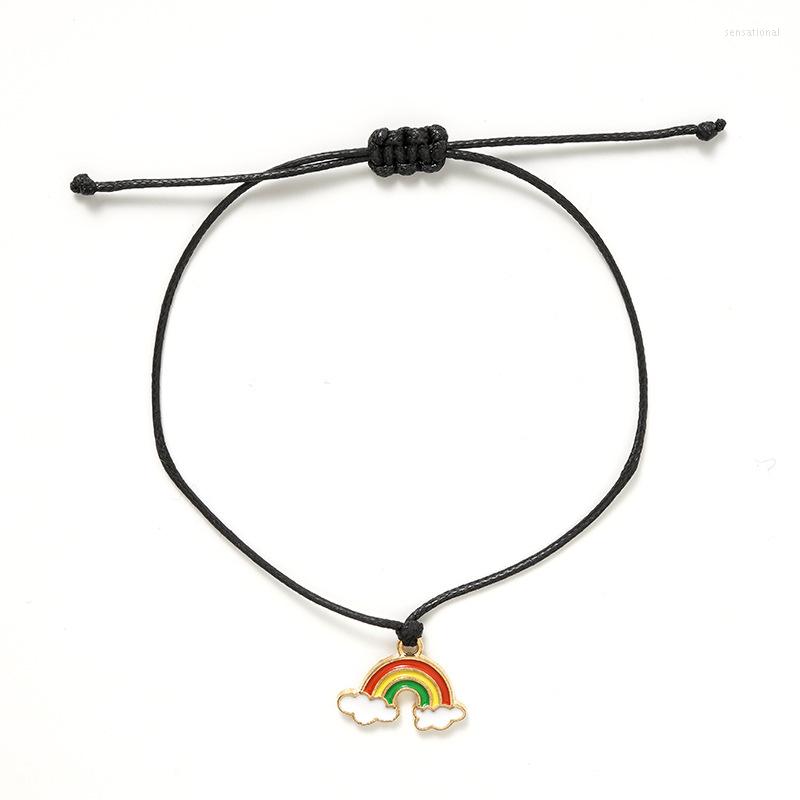 

Strand Rainbow Pride Hand-made DIY Couple Bracelet Hand Strap Accessories Jewelry