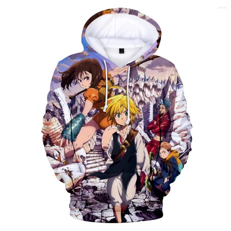 

Men's Hoodies Fashion Cosplay Meliodas 3D Men/women Sweatshirt Hip Hop Kids Pullover Hoodie And Casual Hooded Full
