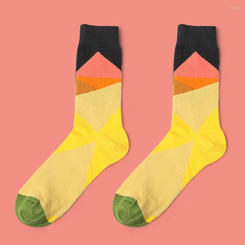 

Men's Socks 1 Pair Mens Personality Graffiti Cotton Print Casual Breathable Long Street Skateboard Basket Ball Unisex Crew 11.22, Mr2