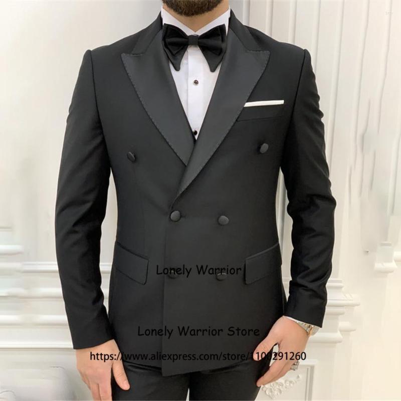 

Men' Suits Fashion Black For Men Slim Fit Double Breasted Wedding Groom Tuxedo Banquet Blazer 2 Piece Jacket Pants Set Costume Homme, Ivory