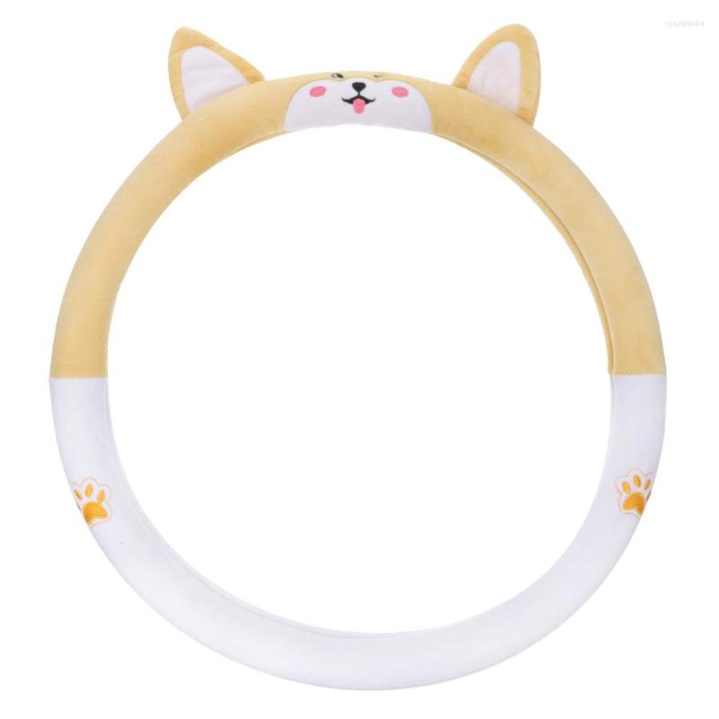 

Steering Wheel Covers 1Pc Adorable Plush Auto Car Cover Universal Accessory